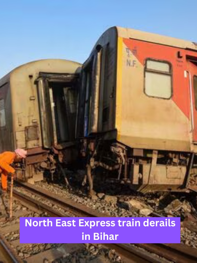 North East Express train derails in Bihar (1)