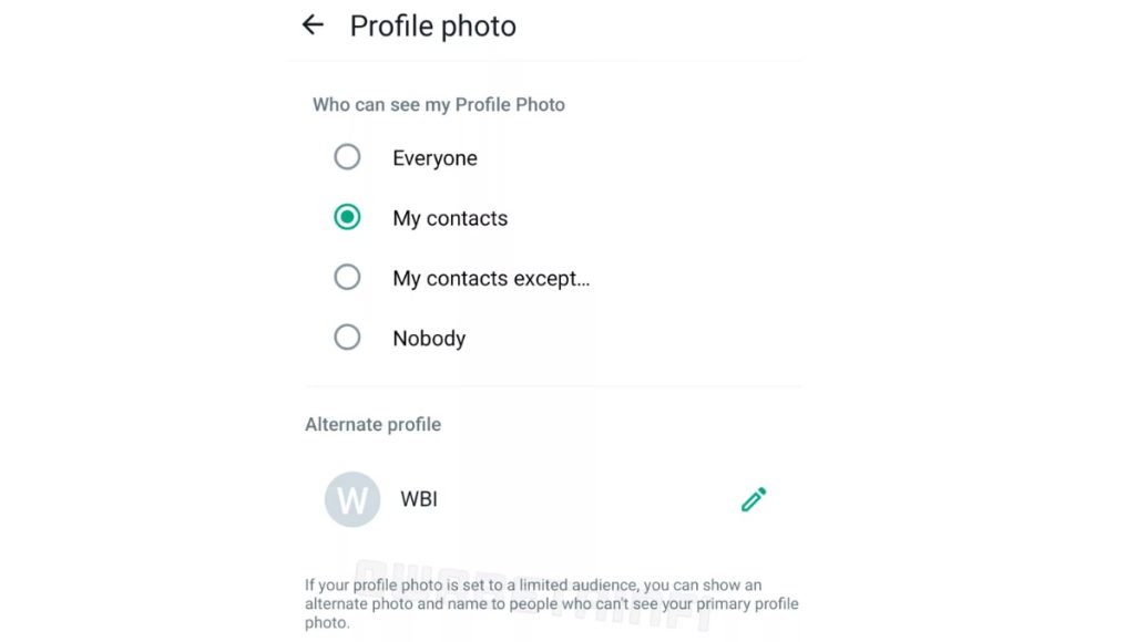 WhatsApp is introducing an "Alternate Profile" feature