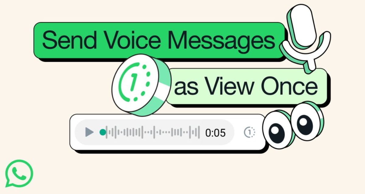 WhatsApp's view once voice messages